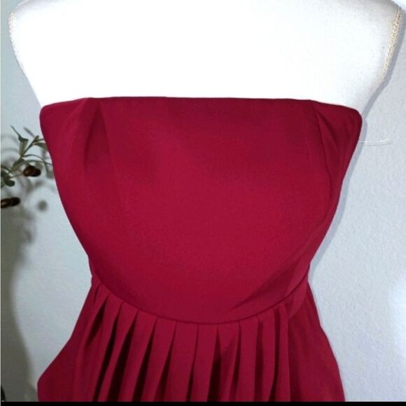 FOREVER 21 STRAPLESS WINE DRESS SZ. XS EUC - Picture 3 of 8